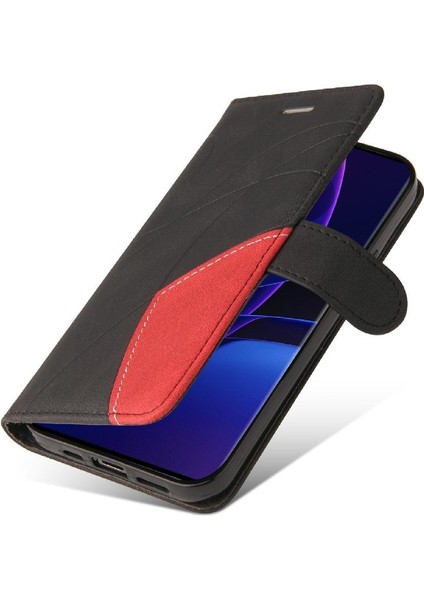 Motorola Kenar 40 5g Kickstand Koruyucu Pu Deri Flip Folio Için Kılıf (Yurt Dışından)