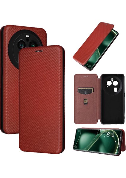 Xiaomi Redmi Poco X6 Pro Manyetik Karbon Fiber Kart Ekleme Için Kılıf (Yurt Dışından)