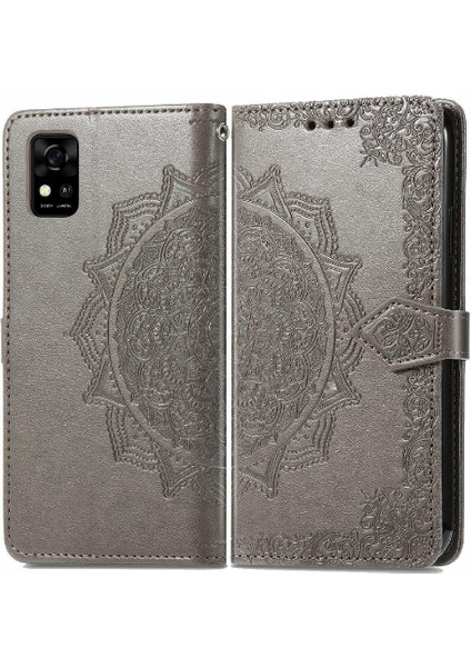 Zte Blade Flip Flip Kapak Kılıf Darbeye Basit Desen (Yurt Dışından)