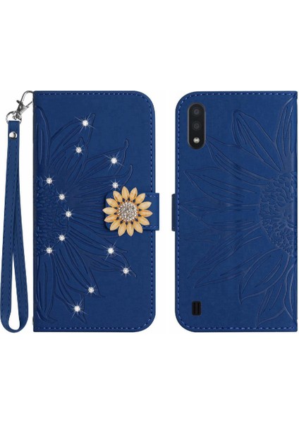 Samsung Galaxy A10/M10 Telefon Kılıfı Kart Tutucu Darbeye Tpu Flip (Yurt Dışından)