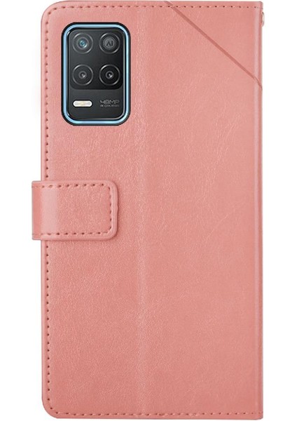 Realme 8 5g Telefon Kılıfı Için Kılıf Deri Cüzdan Kapak Çevirin Kitap Katlanır Tpu (Yurt Dışından)