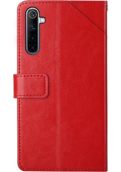 Realme 5 Telefon Kılıfı Için Kickstand Dayanıklı Kapak Kapak Kitap Katlanır Tpu (Yurt Dışından)