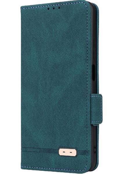 Kart Tutucu Kickstand ile Realme C53 4g Deri Folio Flip Case Için Kılıf (Yurt Dışından)