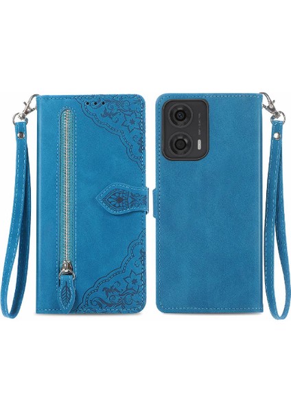 Motorola Moto G24 4G/G04 4g Çoklu Kart Yuvası Çok Renkli Flip Case (Yurt Dışından)