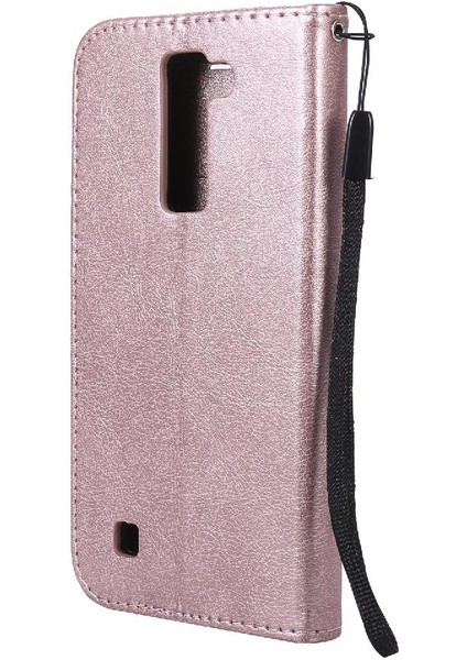 Lg K7 Için Flip Case/k8 Klasik Düz Renk Kart ile Yüksek Kaliteli Deri (Yurt Dışından) indirimleri