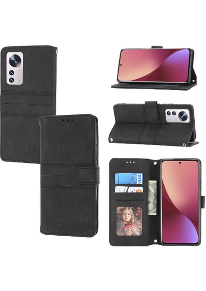 Xiaomi 12 PRO/12S Pro Pu Deri Manyetik Kapatma Cüzdan Için Flip Case (Yurt Dışından)