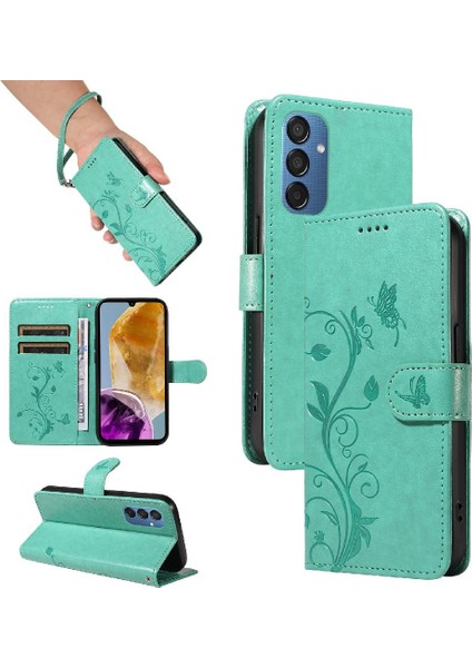 Samsung Galaxy Flip Için Flip CASE/F15 5g El Kayışı ve Kart Yuvası ile (Yurt Dışından)