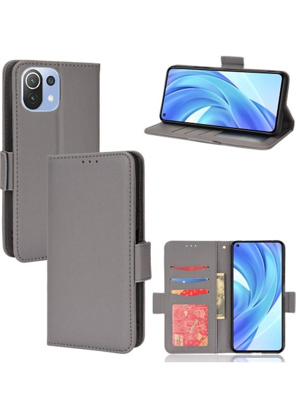 Xiaomi Mi 11 Lite 5g/4g Kart Yuvaları Tutucu Pu Deri Manyetik (Yurt Dışından)