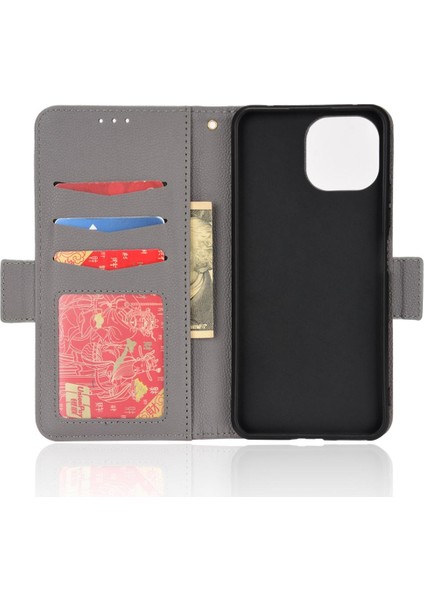 Xiaomi Mi 11 Lite 5g/4g Kart Yuvaları Tutucu Pu Deri Manyetik (Yurt Dışından)