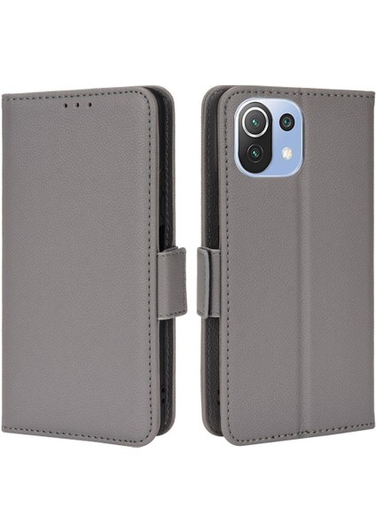 Xiaomi Mi 11 Lite 5g/4g Kart Yuvaları Tutucu Pu Deri Manyetik (Yurt Dışından)