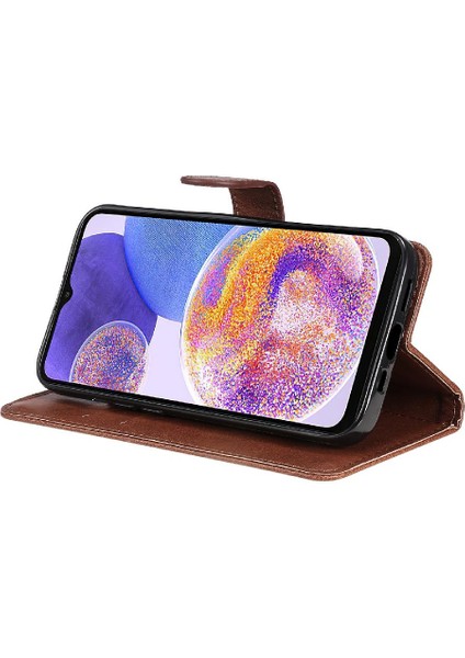 Samsung Galaxy A23 4g Için Flip Case/5g Klasik Düz Renk Iş Cüzdan (Yurt Dışından)