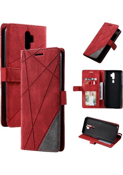 Oppo A5 Için Kılıf 2020/A9 2020 Manyetik Pu Deri Kart Tutucu Kickstand (Yurt Dışından) modelleri
