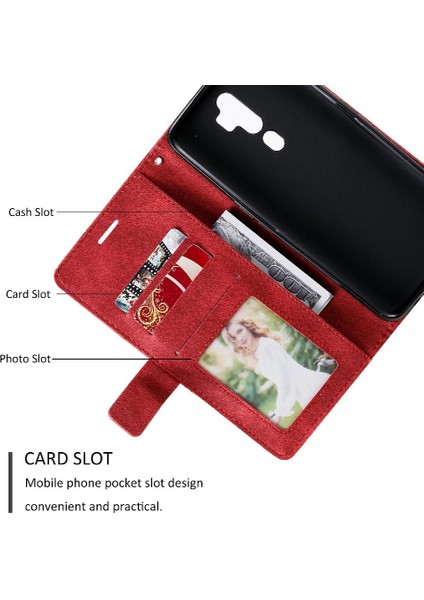 Oppo A5 Için Kılıf 2020/A9 2020 Manyetik Pu Deri Kart Tutucu Kickstand (Yurt Dışından) indirimleri
