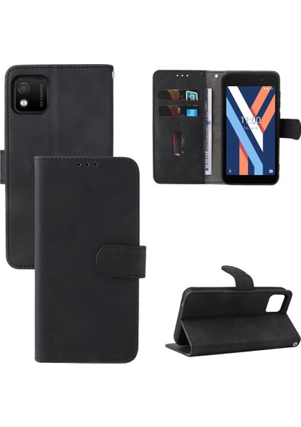 Wiko Y52 Deri Folio Flip Case Koruyucu Kapak Kartı Için Kılıf Tam (Yurt Dışından)