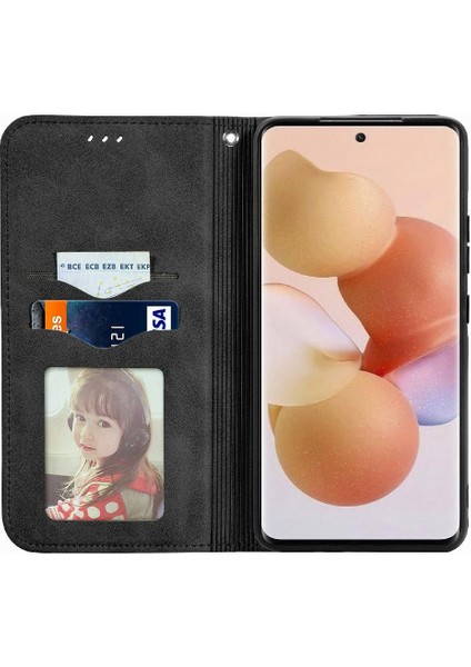 Xiaomi 12 Lite Için Kılıf Cüzdan Kapak Çevirin Basit Iş Darbeye Vaka (Yurt Dışından)