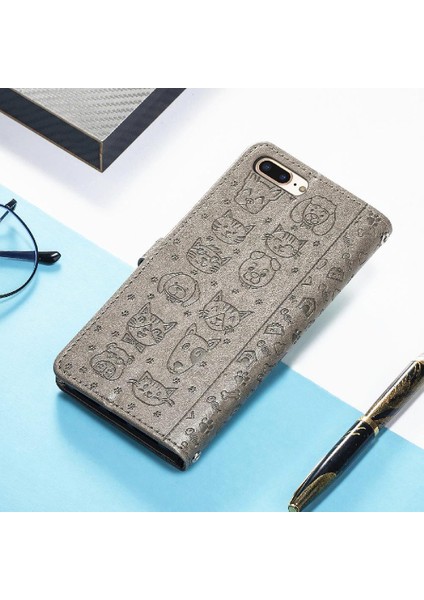 Iphone 8 Için Kılıf/7 Artı Karikatür Hayvanlar Kapak Çevirin Kısa Kayış Deri (Yurt Dışından) indirimleri