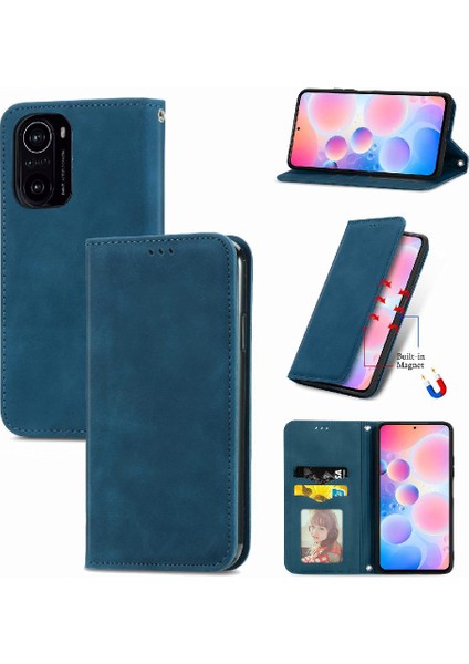 Redmi Için Kılıf K40/K40 Pro Kılıf Cüzdan Kapak Kapak Darbeye (Yurt Dışından)