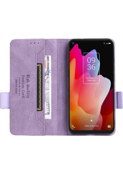 Mays Home1 TCL10L/10LITE Deri Folio Flip Case Koruyucu Kapak Kartı Için Kılıf (Yurt Dışından)