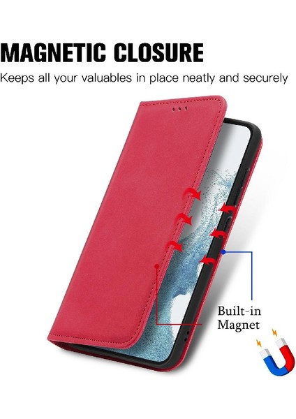 Samsung S23 Için Kılıf Cüzdan Kapak Çevirin Kılıf Darbeye Basit (Yurt Dışından) fırsatları