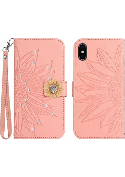 Iphone X/xs Telefon Kılıfı Flip Cüzdan Kredi Kartı Kartı Tutucu Pu Tpu (Yurt Dışından)