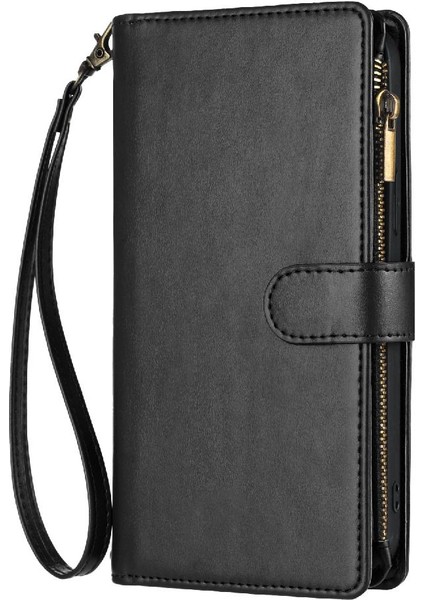 Xiaomi Redmi Not 10 Pro Için Kılıf Folio Kapak Çanta Kapak Cüzdan Fermuar (Yurt Dışından)
