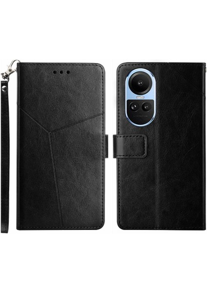 Oppo Için Kılıf Oppo 10 Pro 5g Telefon Kılıfı Kapak Kapak Kitap Katlanır Deri (Yurt Dışından)