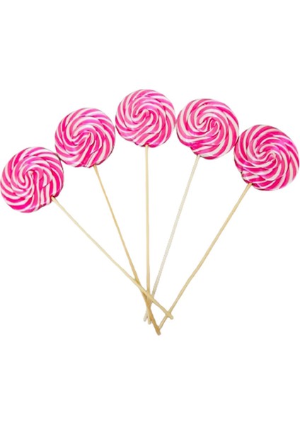 Büyük Boy 50 li Pembe 30 gr Sosyete Şeker Lolipop Çubuklu Çocuk Doğum Günü Party modelleri