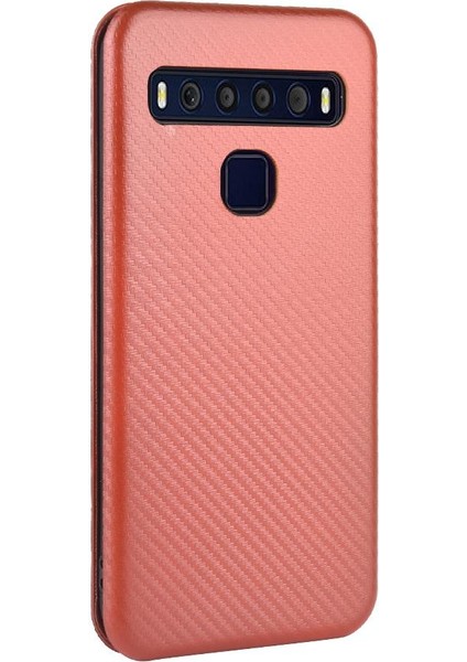 Tcl 10L/10LITE Tam Koruma Kartı Ekleme Deri Folyo Için Kılıf (Yurt Dışından)