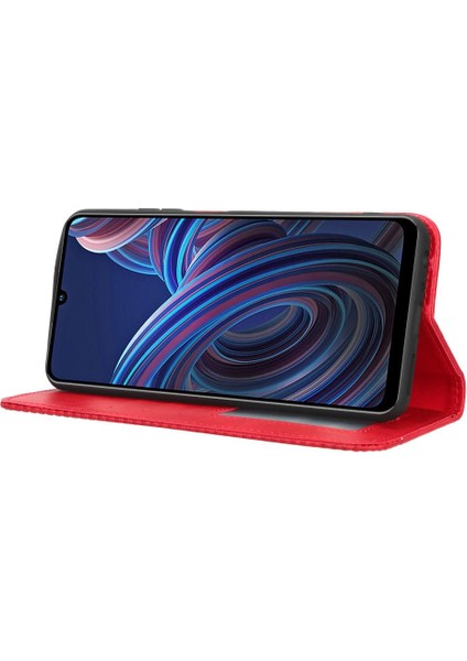 Zte Blade A72 5g Manyetik Kapatma Pu Deri Cüzdan (Yurt Dışından)