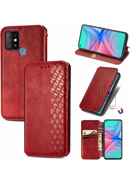 Infinix Sıcak 10 Moda Tasarım Kapak Çevirin Cüzdan Fonksiyon Vaka (Yurt Dışından)