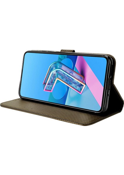 Asus Zenfone 7 Için Kılıf Pro Kart Tutucu Kickstand Kapak Manyetik Cüzdan (Yurt Dışından)