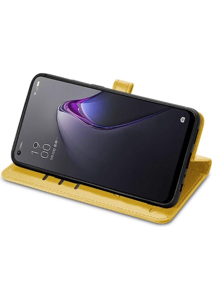 Oppo Oppo 8 Flip Kapak Için Kılıf Kısa Kayış Darbeye Deri Kılıf (Yurt Dışından)