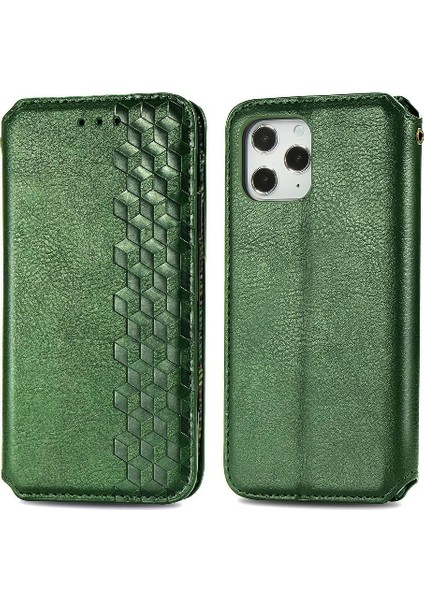 Apple IPhone 12 Için Kılıf Promax Deri Kılıf Cüzdan Fonksiyonu Moda Flip (Yurt Dışından)