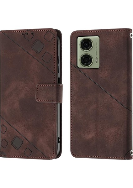 Motorola Moto G24 4G/G04 4g Kart Tutucu Cüzdan Kapak Çevirin Deri (Yurt Dışından)