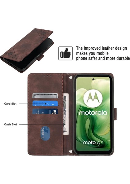 Motorola Moto G24 4G/G04 4g Kart Tutucu Cüzdan Kapak Çevirin Deri (Yurt Dışından) modelleri