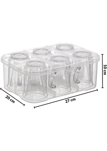 Taşıma Aparatı Kutusu 6 Bardak Kapasiteli Plastik fiyatları