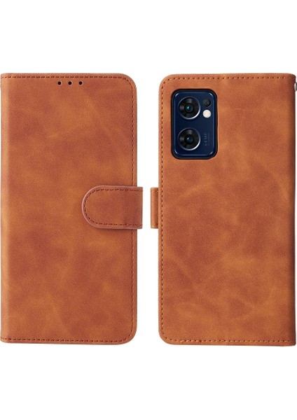 Oppo Reno7 5g/reno7 Se Deri Folio Flip Case Tam Koruma Için Kılıf (Yurt Dışından)