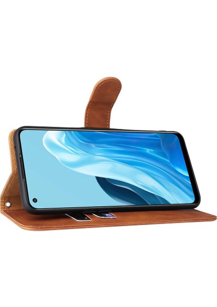 Oppo Reno7 5g/reno7 Se Deri Folio Flip Case Tam Koruma Için Kılıf (Yurt Dışından)