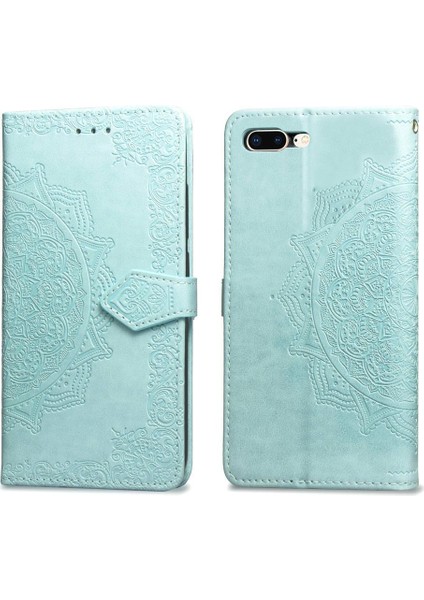 Iphone 8 Için Kılıf Artı/7 Artı Darbeye Kapak Çevirin Deri Kılıf Basit (Yurt Dışından)