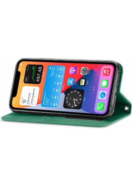 Iphone 12 Için Kılıf Promax Basit Iş Kapak Çevirin Deri Kılıf Cüzdan (Yurt Dışından)
