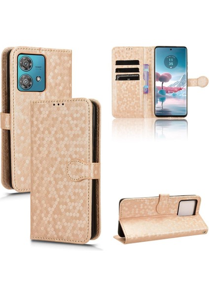 Motorola Kenar 40 Neo 5g Manyetik Toka Deri Cüzdan Kapak Için Kılıf (Yurt Dışından)