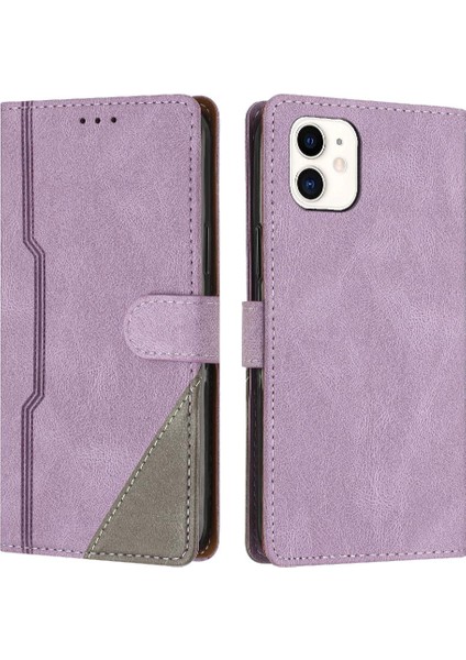 Iphone 12 Için Kılıf Mini Manyetik Kapatma Handy Standı Cüzdan Pu Deri (Yurt Dışından)