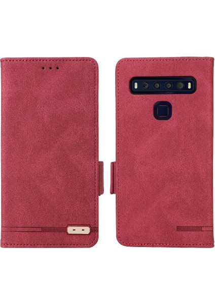 TCL10L/10LITE Deri Folio Flip Case Koruyucu Kapak Kartı Için Kılıf (Yurt Dışından)