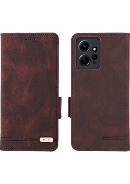 Xiaomi Redmi Için Kılıf NOTE12 4g Deri Folio Flip Case Tam Koruma (Yurt Dışından)