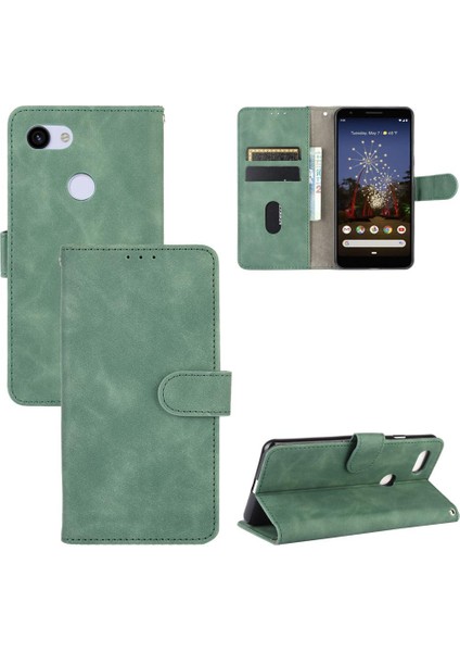 Google Piksel 3A Xl Deri Folio Flip Case Tam Koruma Için Kılıf (Yurt Dışından)