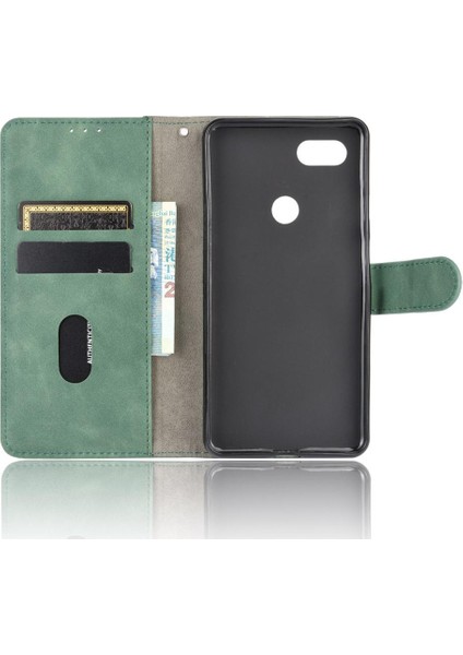 Google Piksel 3A Xl Deri Folio Flip Case Tam Koruma Için Kılıf (Yurt Dışından)