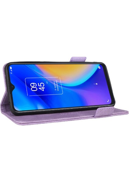 Tcl 20SE Kart Ekleme Deri Için Kılıf Folio Flip Case Tam Koruma (Yurt Dışından)