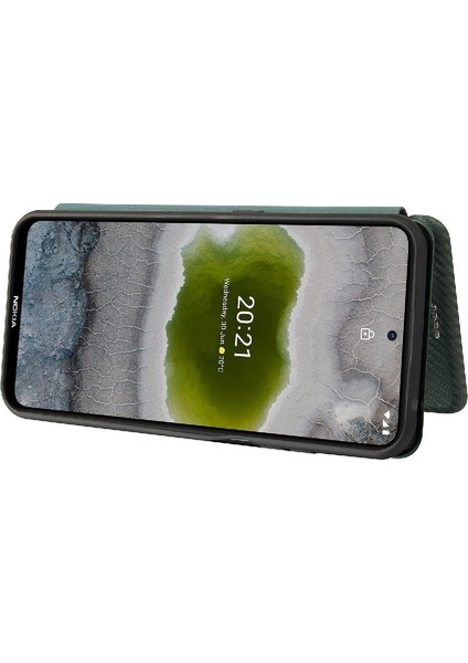 Nokia X10/X20 Kart Ekleme Tam Koruma Manyetik Karbon Için Kılıf (Yurt Dışından)