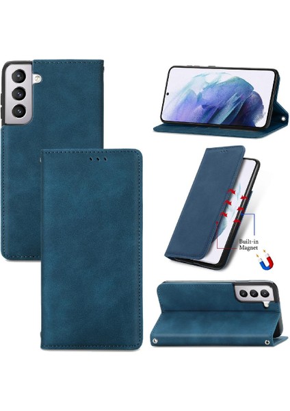 Samsung S21 Basit Iş Kılıf Darbeye Cüzdan Flip Için Kılıf (Yurt Dışından)