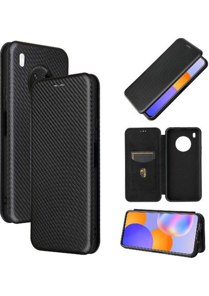 Kart ile Huawei Y9A Tam Koruma Deri Folio Flip Case Için Kılıf (Yurt Dışından)